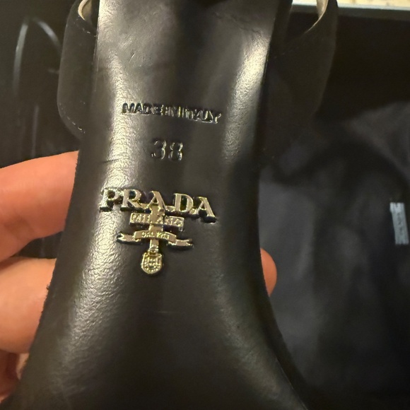 Prada Full Set Strappy Sling Back Heels 38 - Picture 8 of 10